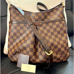 Authentic Louis Vuitton (LV) DAMIER EBENE BLOOMSBURY Shoulder / Crossbody Bag